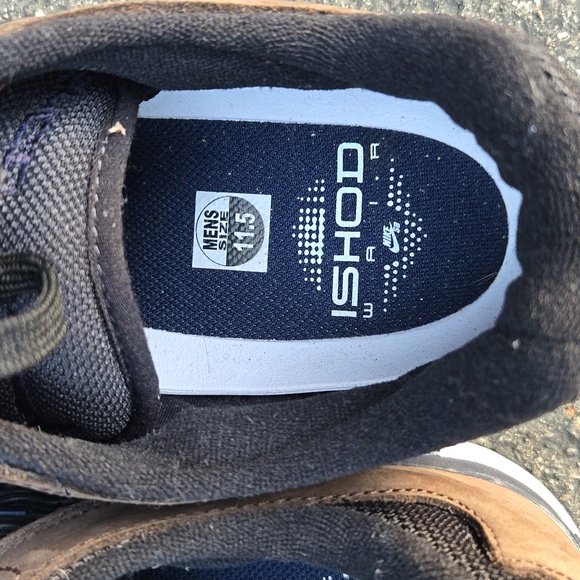 NIKE SB ISHOD PRM - BAROQUE BROWN & BLACK SKATE SHOES BARBOQUE BROWN & BLACK - Picture 4 of 7